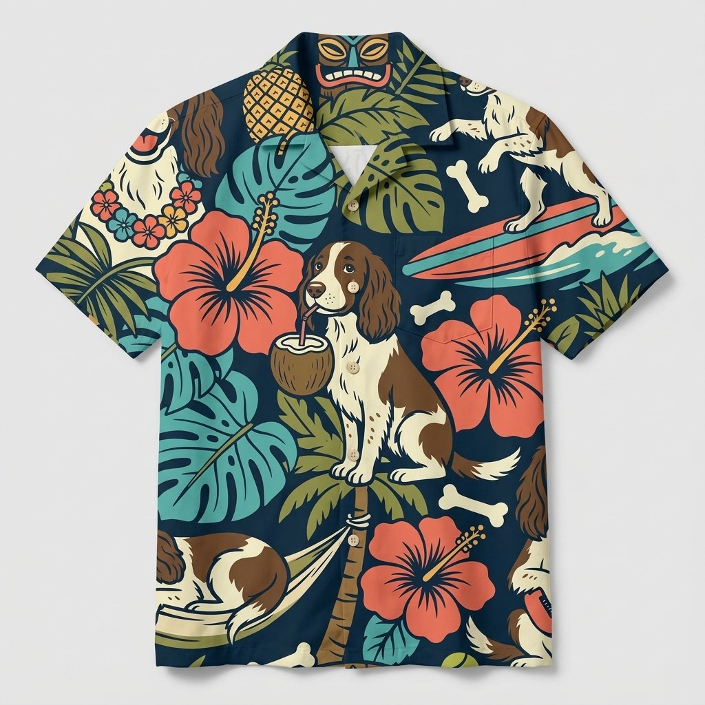 Hawaiian Shirt Aloha Dog studio