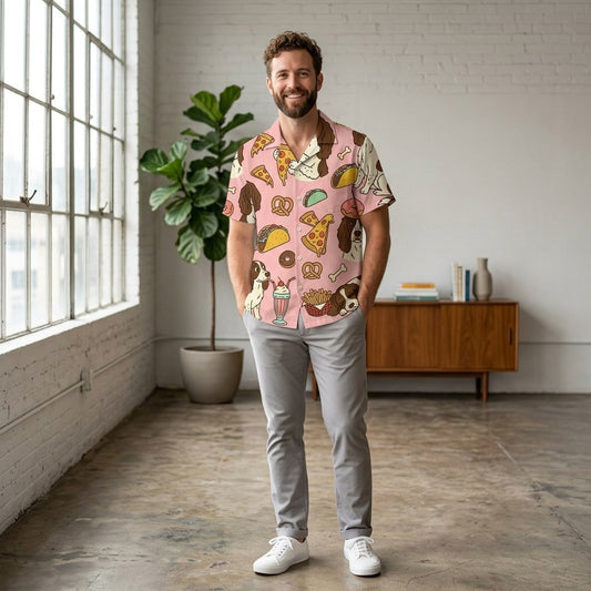 Hawaiian Shirt Diner Dog room