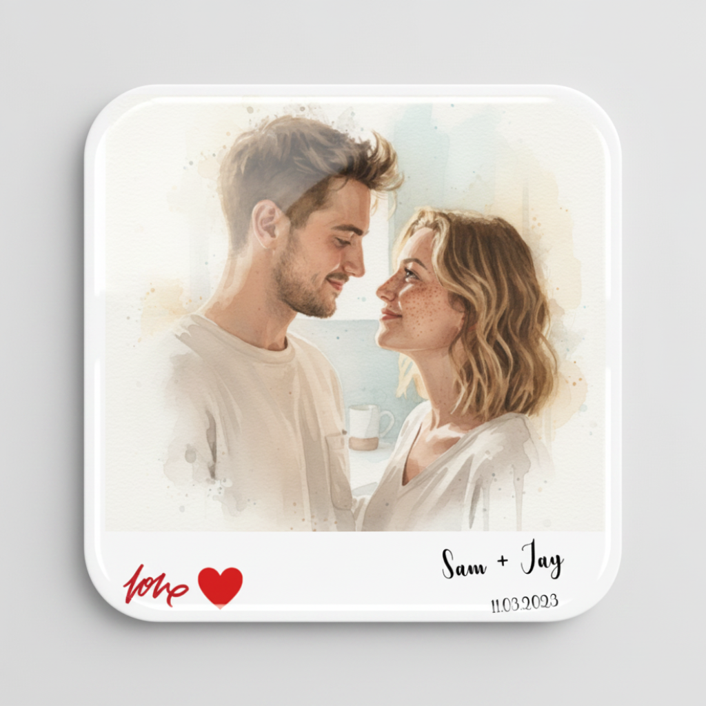 Valentine Polaroid Magnet