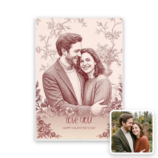 Valentine's Toille Card