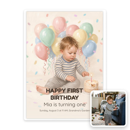 First Birthday Balloons