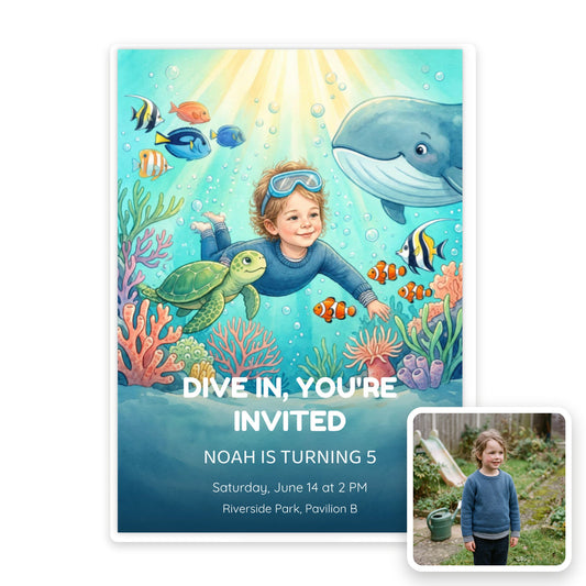 Under the Sea Invitation