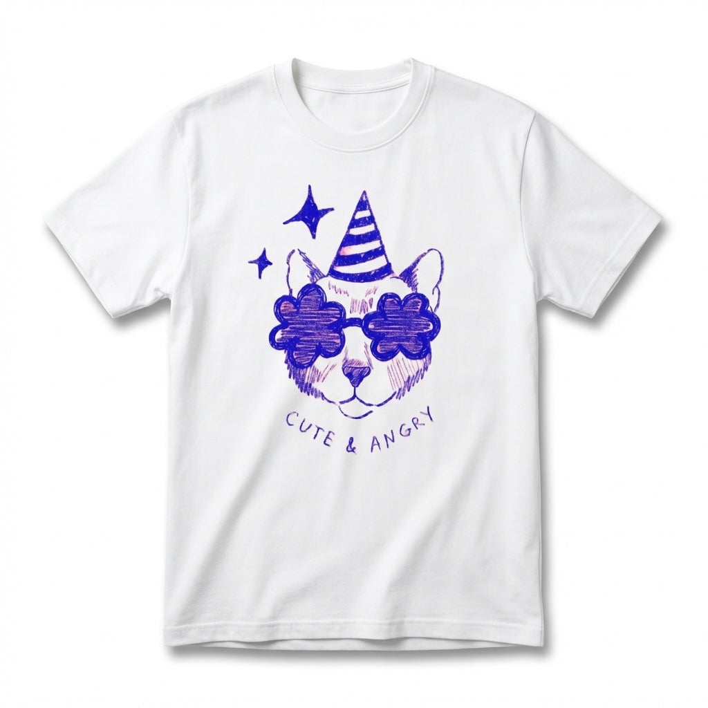 Cute & Angry Cat Tee