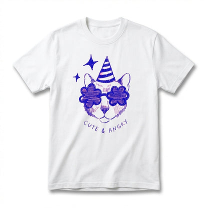 Cute & Angry Cat Tee