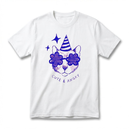 Cute & Angry Cat Tee