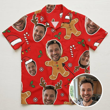 Hawaiian Shirt Christmas Face marketing