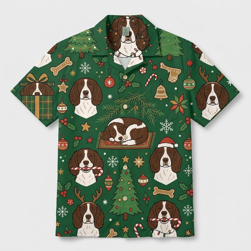 Hawaiian Shirt Christmas Dog studio