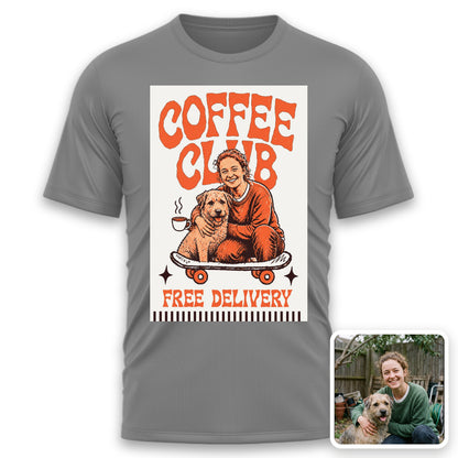 coffee-club-dog-t-shirt tee mockup