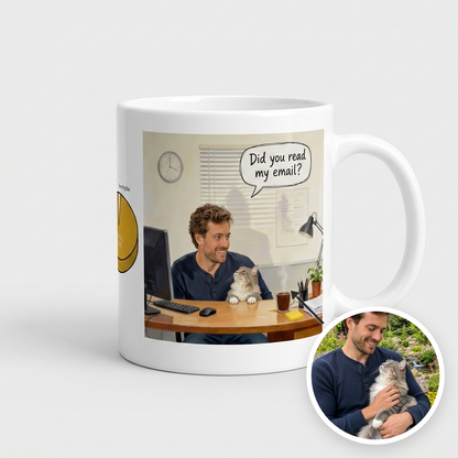 Peeking Boss Mug