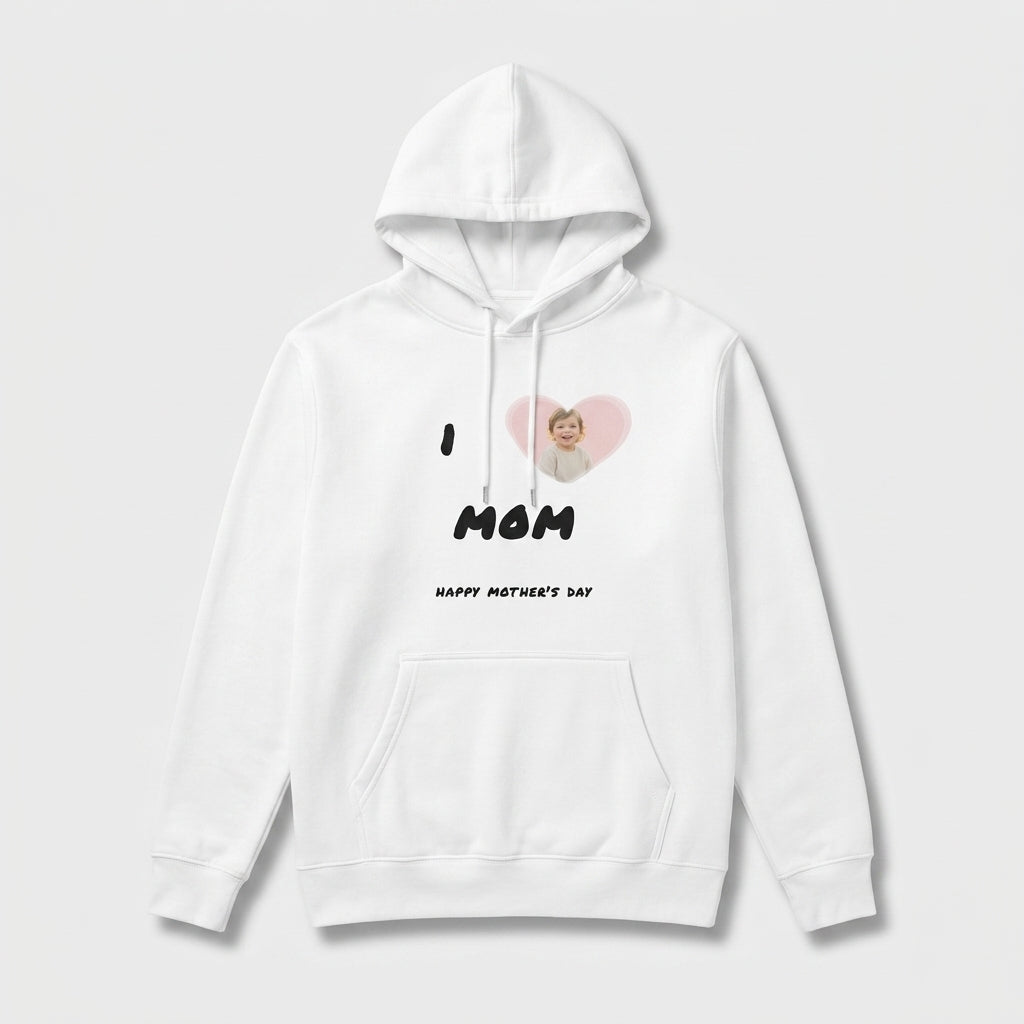 I Love Mom Heart Hoodie