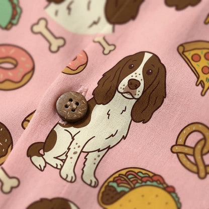 Hawaiian Shirt Diner Dog detail