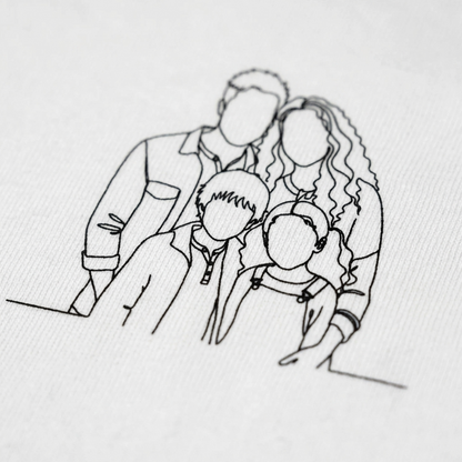 Blank Face Family T-shirt