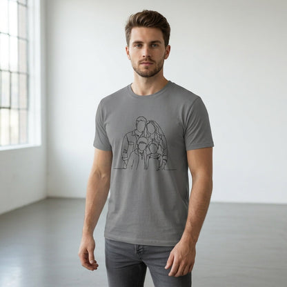 Blank Face Family T-shirt
