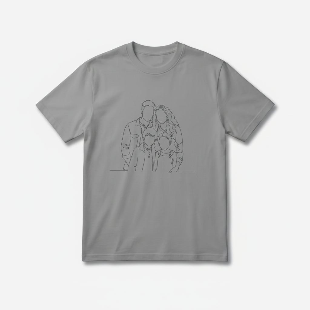 Blank Face Family T-shirt