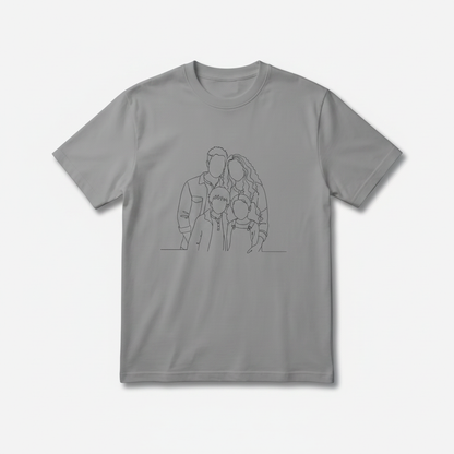 Blank Face Family T-shirt
