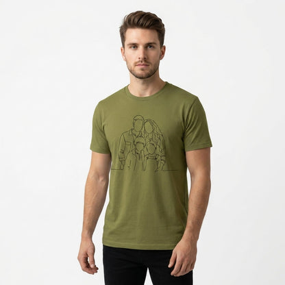 Blank Face Family T-shirt