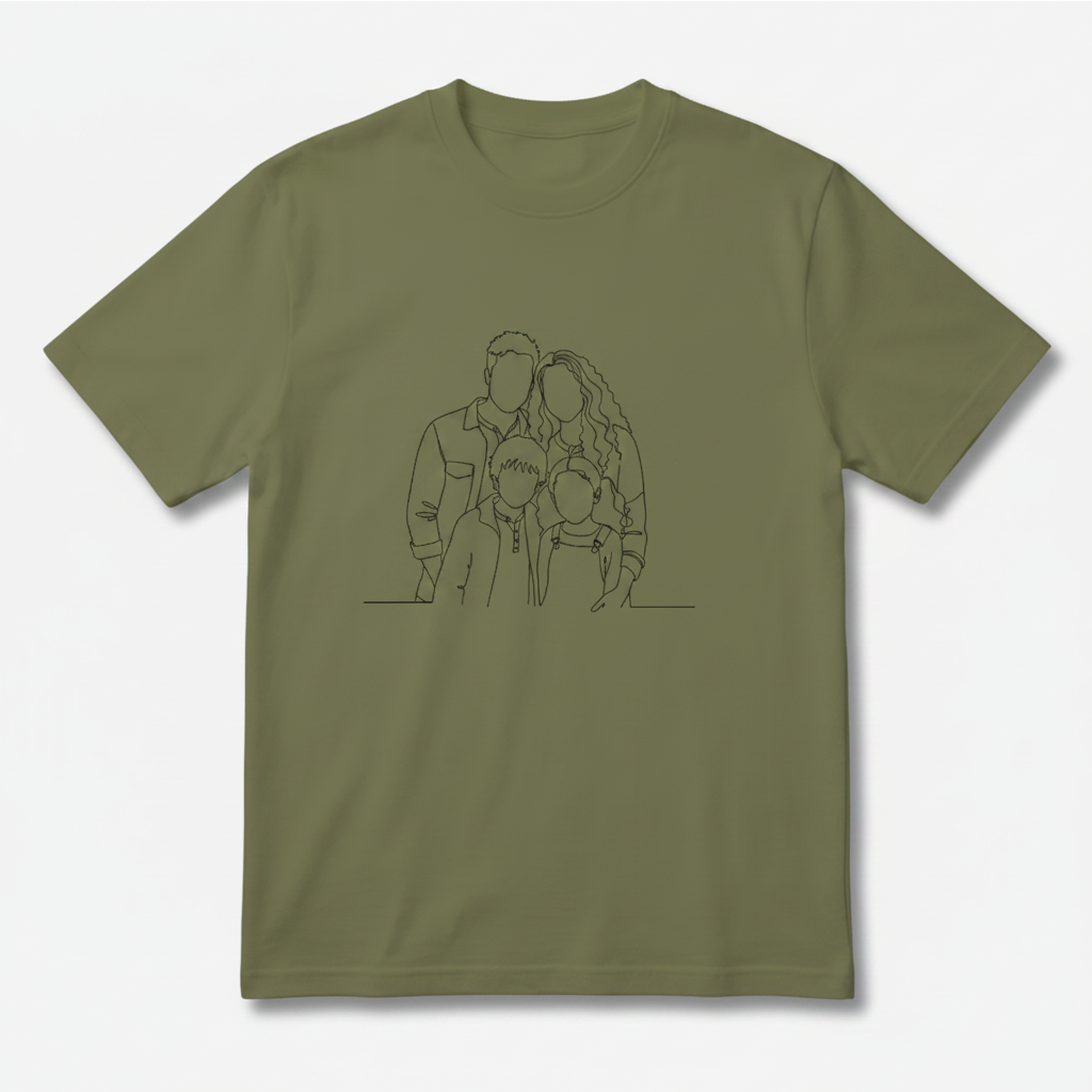 Blank Face Family T-shirt