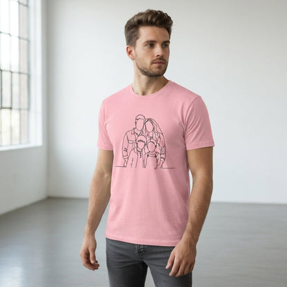 Blank Face Family T-shirt