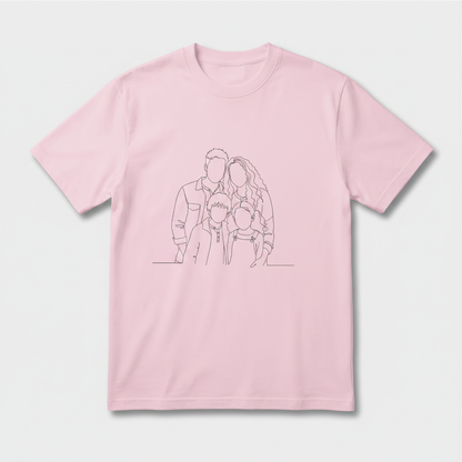 Blank Face Family T-shirt