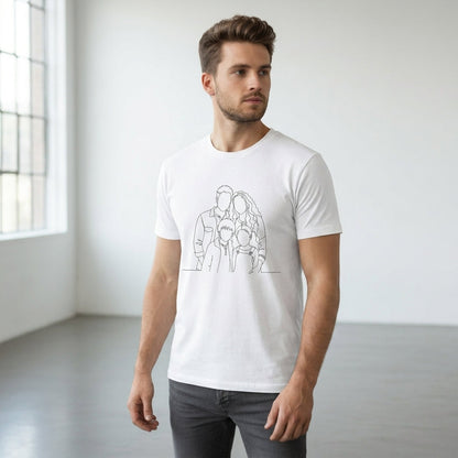 Blank Face Family T-shirt