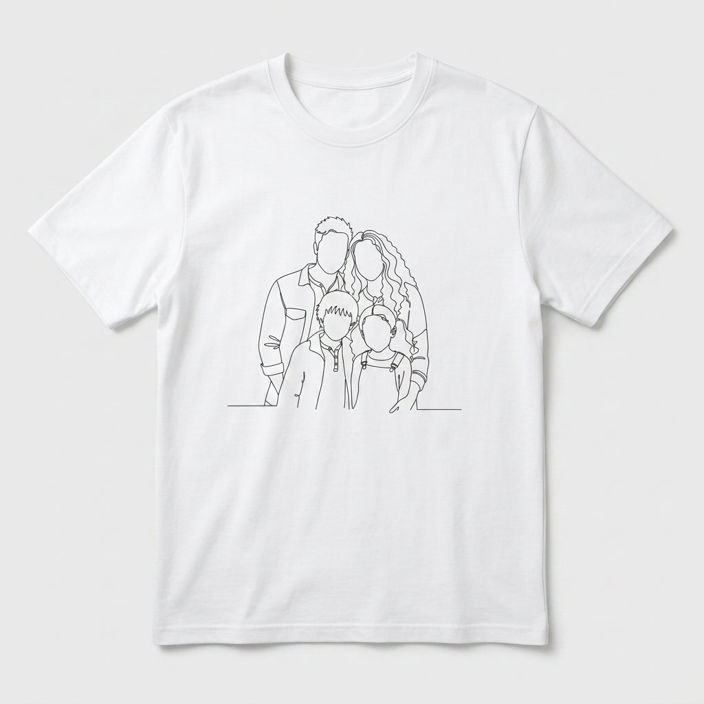 Blank Face Family T-shirt