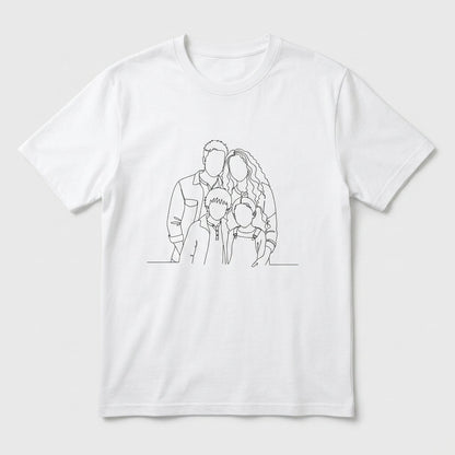 Blank Face Family T-shirt