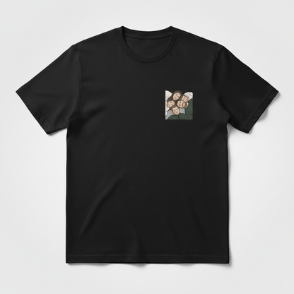 Pocket Cartoon Family T-shirt