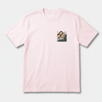 Pocket Cartoon Family T-shirt