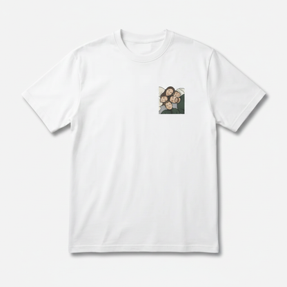 Pocket Cartoon Family T-shirt