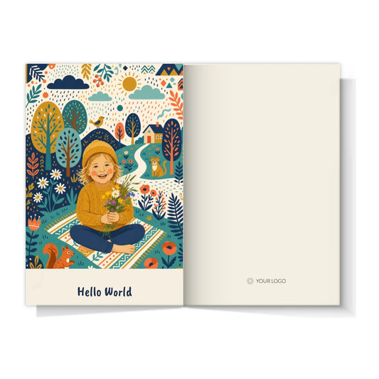 Flat Illustration open