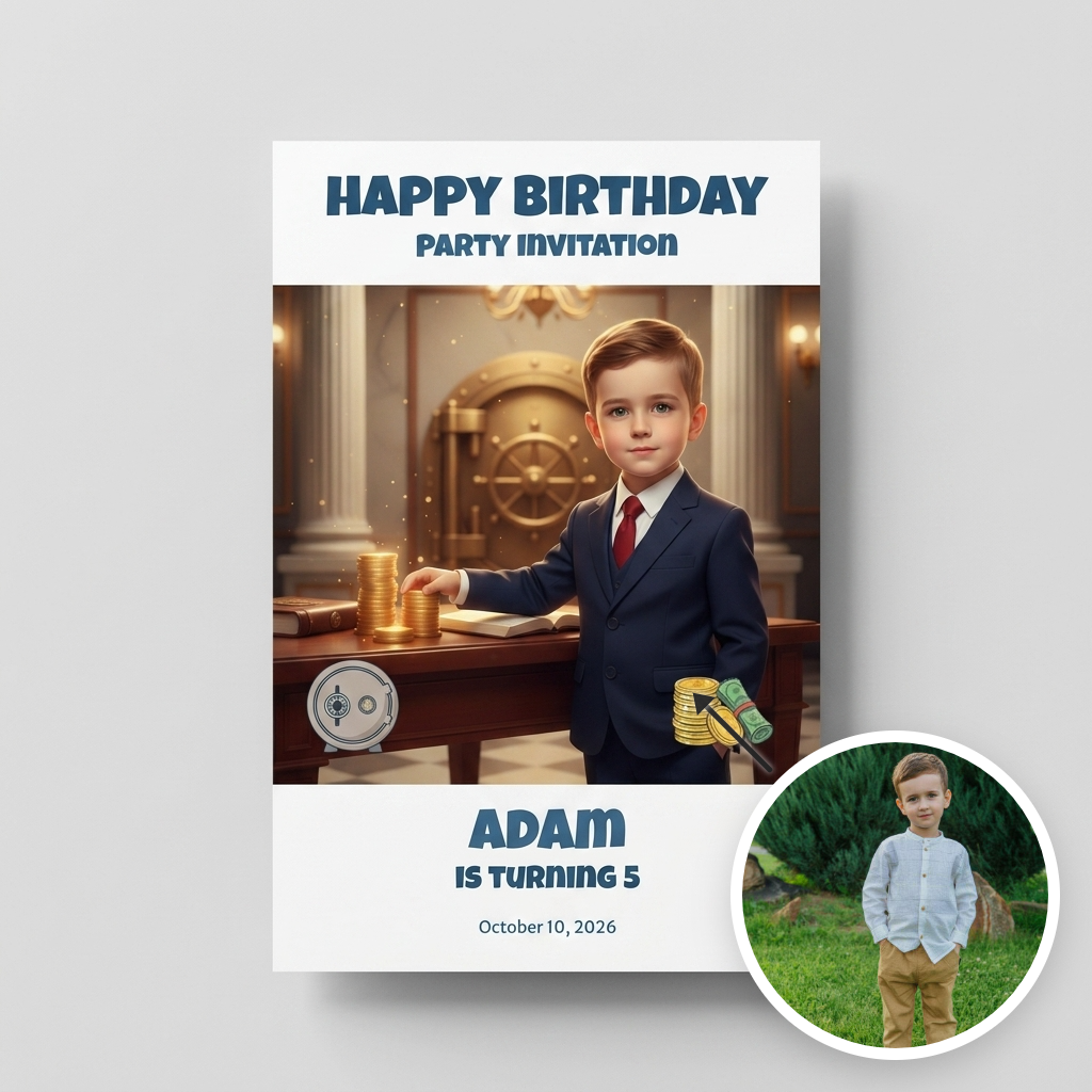 Birthday invitation- Masterpiece AI