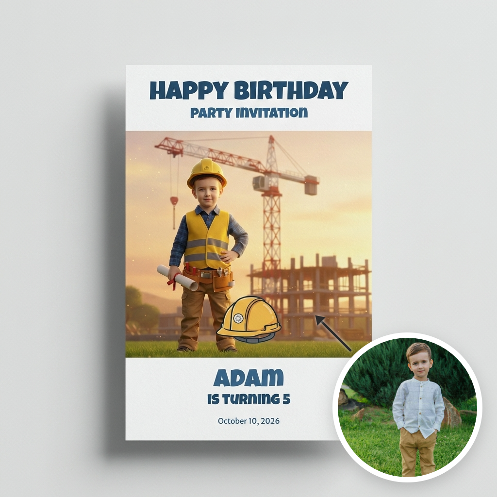 Birthday invitation- Masterpiece AI