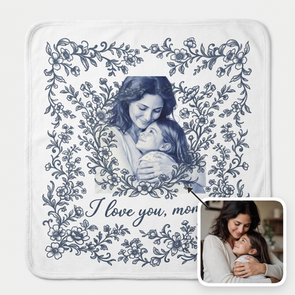 Love You Mom Ornament Blanket