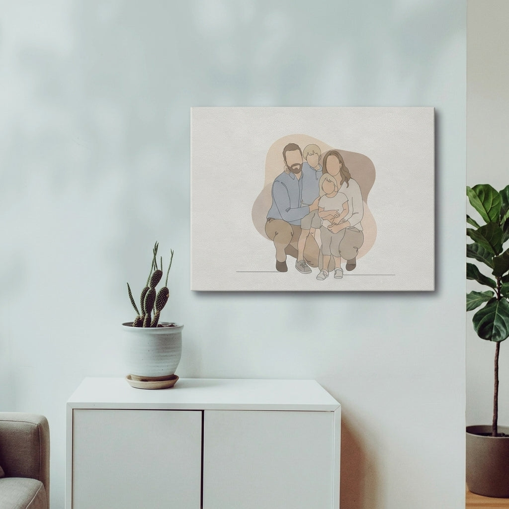Family Line Canvas