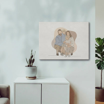 Family Line Canvas