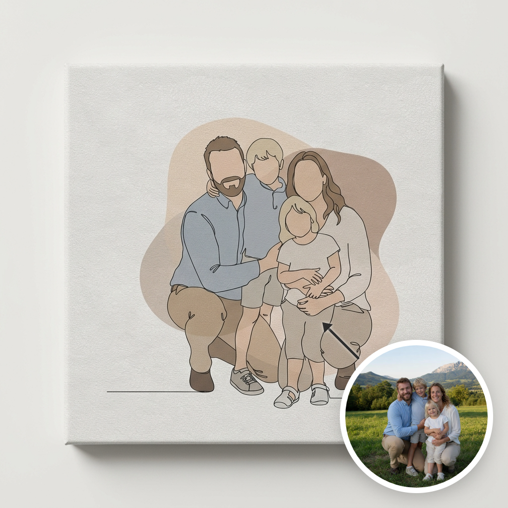 Family Line Canvas