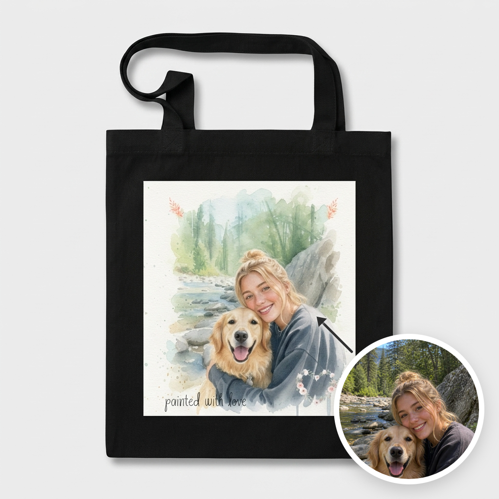 Watercolor Everyday Tote Bag