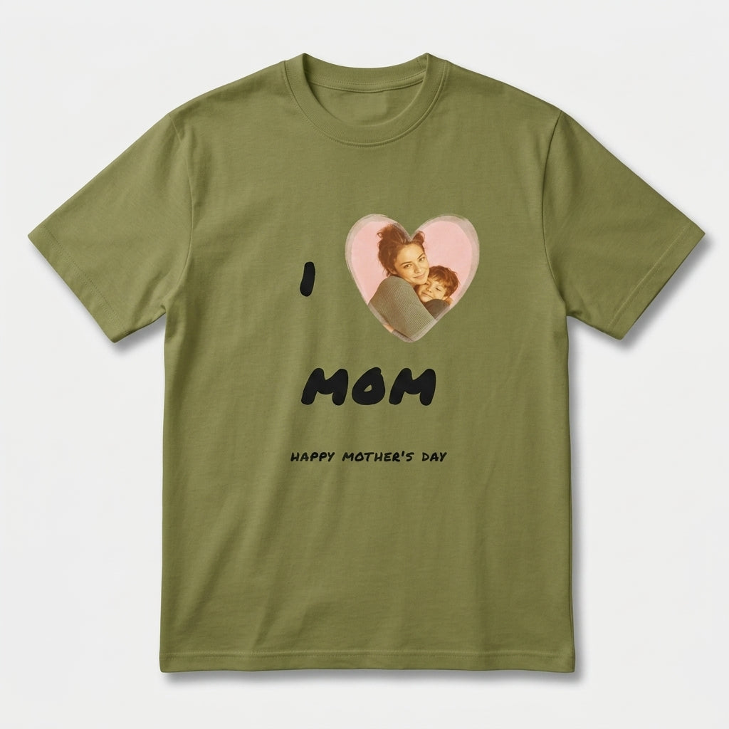 I Love Mom Heart T-shirt