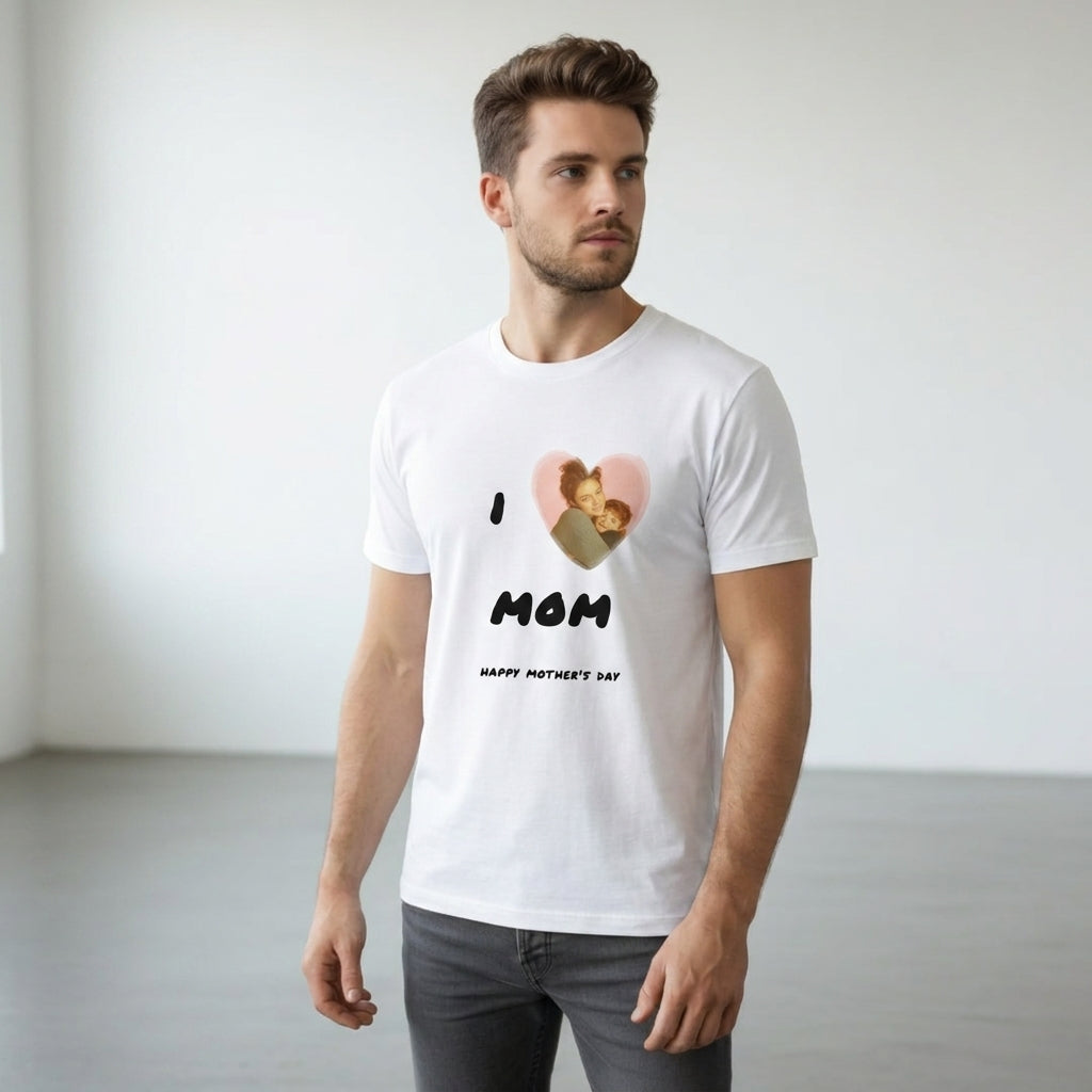 I Love Mom Heart T-shirt