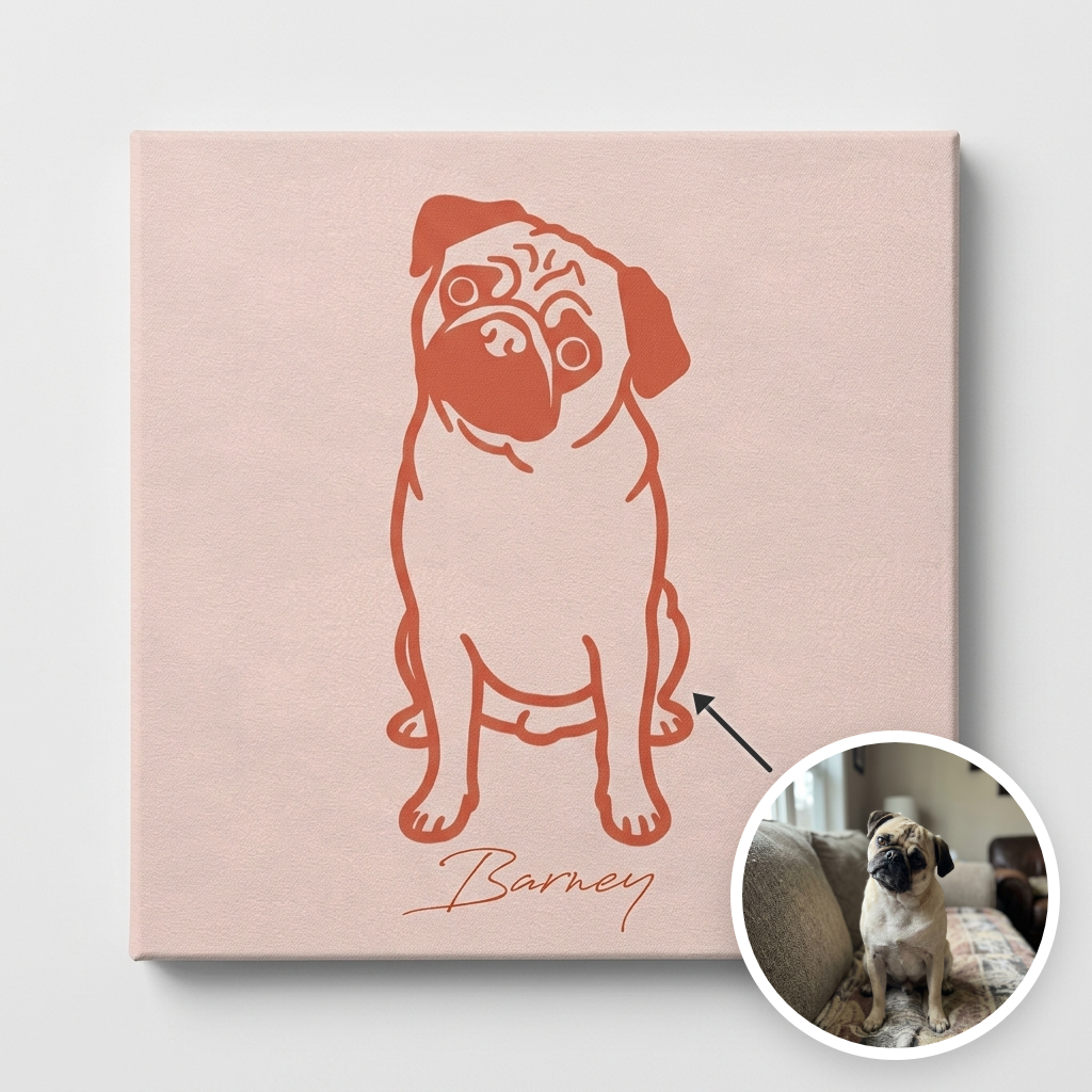 Colorful Bold Pet Canvas