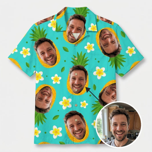 Hawaiian Shirt Pineapple Face marketing