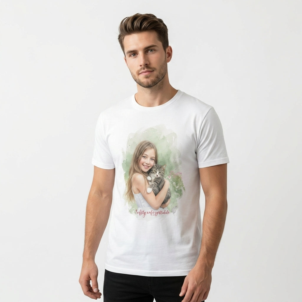 Watercolor Soft Portrait T Shirt