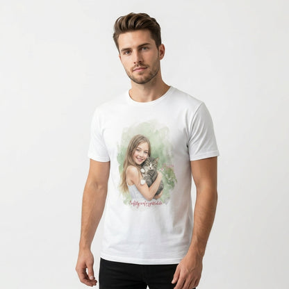 Watercolor Soft Portrait T Shirt