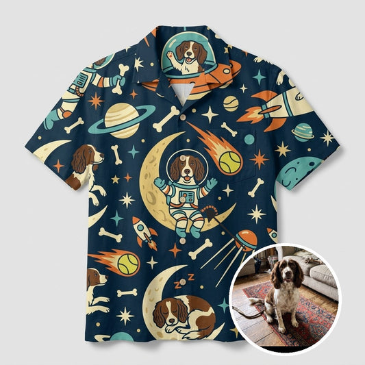 Hawaiian Shirt Space Dog marketing