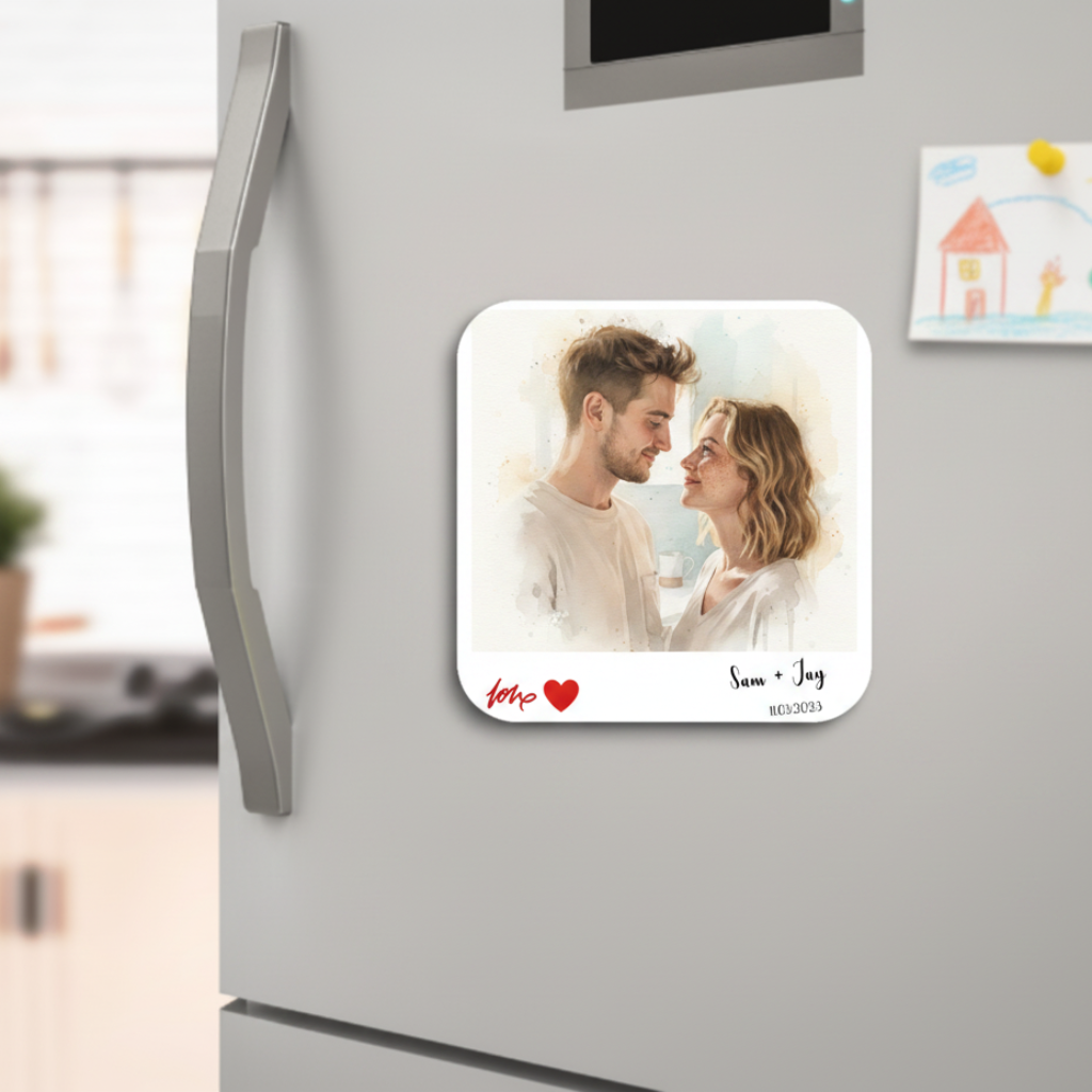 Valentine Polaroid Magnet