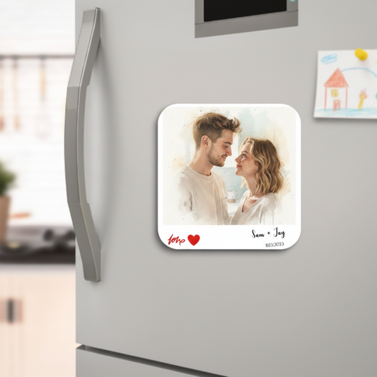 Valentine Polaroid Magnet